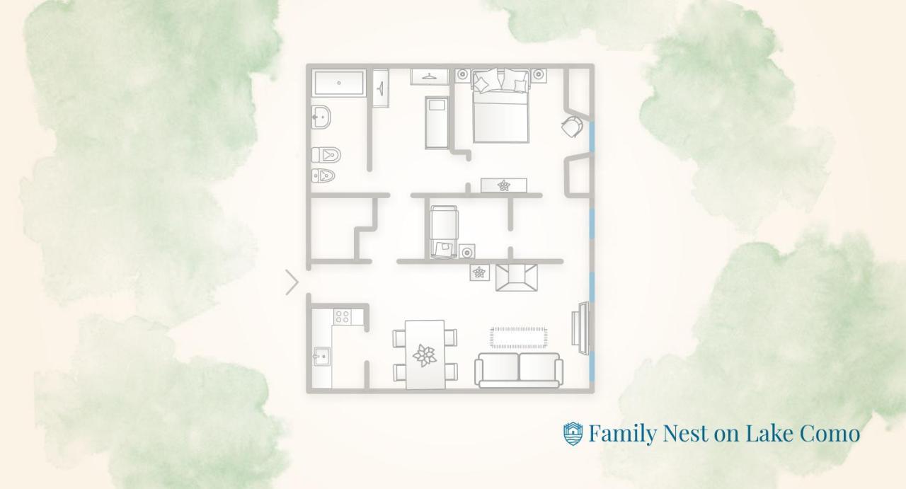 Family Nest Overlooking Lake Como - By Rent All Como 阿尔杰尼奥 外观 照片